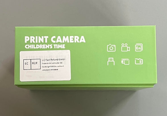 AURTEC Instant Camera for Kids, Mini Thermal Printing Camera, No Ink Required, 48MP Dual Camera,1080P HD Video, 32G TF Card, 3 Print Paper, 2.4 Inch Color Screen, Cute Animal Cartoon Design, Dinosaur