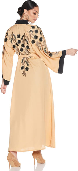 Nukhbaa Women's Abaya, Beige