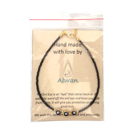 Alwan Long Size Evil Eye Anklet for Women - EE3976BADB