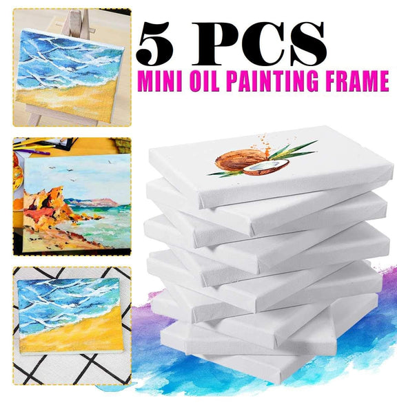 Basic BS -321 20x30cm Stretchable Blank Art Boards Set,- 5 Pieces, White