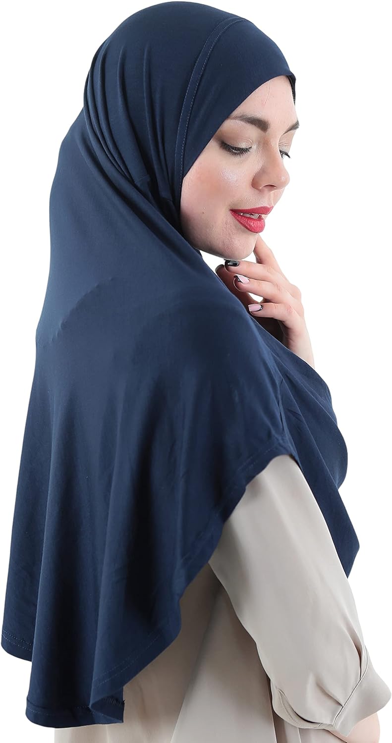 Avanos Easy Wear Soft Hijab for Women, Instant Hijab Long Scarf, Jersey Turbans Prayer Muslim Abayas Dress Clothes Jilbab