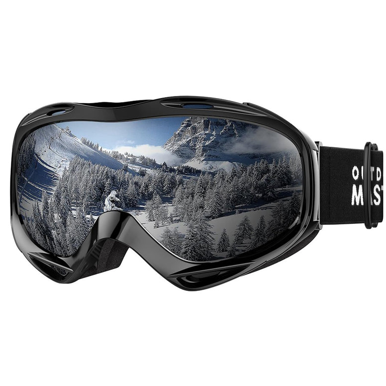 OutdoorMaster OTG Ski Goggles - Over Glasses Ski/Snowboard Goggles for Men, Women & Youth - 100% UV Protection