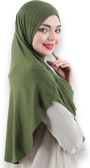 Avanos Easy Wear Soft Hijab for Women, Instant Hijab Long Scarf, Jersey Turbans Prayer Muslim Abayas Dress Clothes Jilbab