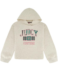 Juicy Couture girls Fleece Pullover Hoodie Sweatshirt Hooded Sweatshirt (pack of 1) 7 Years