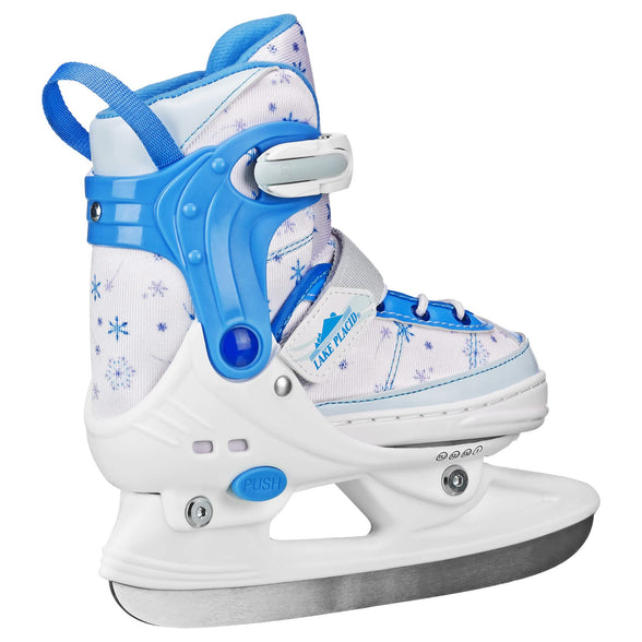 Lake Placid Monarch Adjustable Ice Skates for Beginners, Kids, Boys and Girls