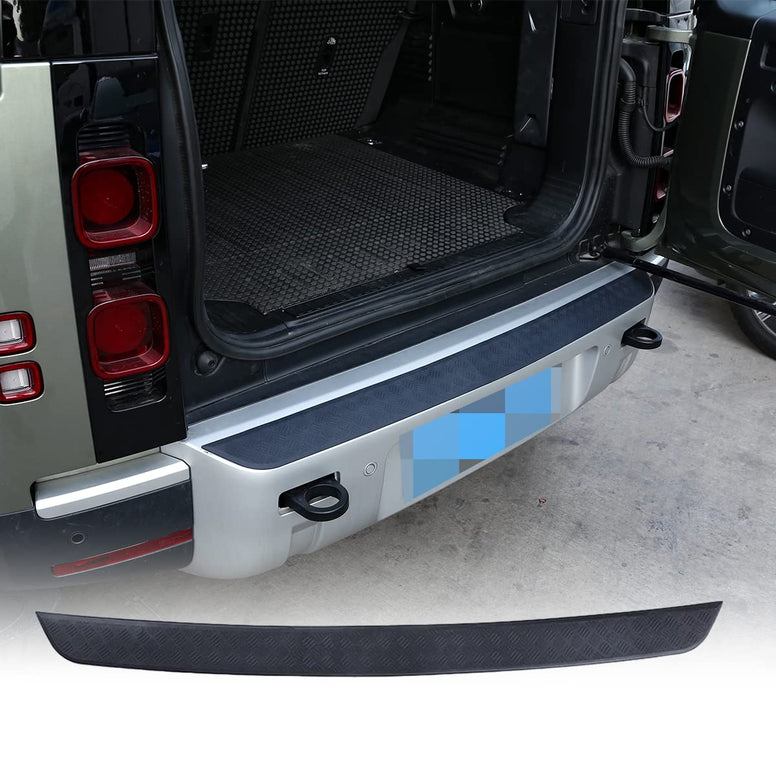YIWANG for Land Rover Defender 90 110 2020-2024 Car Styling ABS Black Car Rear Bumper Plate Cover Trim Stickers for Defender Auto Accessories (ABS Black)