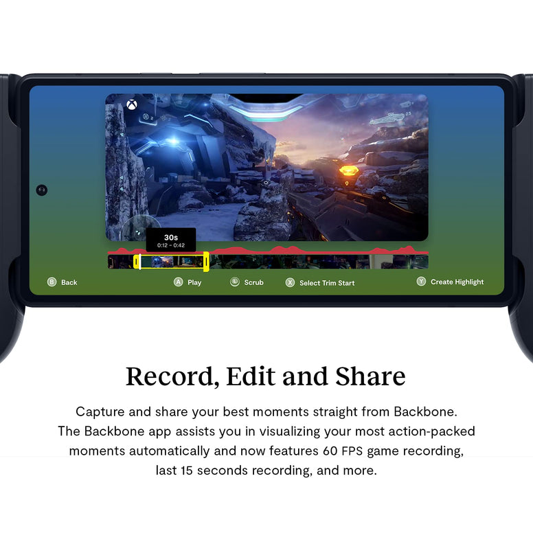 BACKBONE One Mobile Gaming Controller for Android - Turn Your Phone into a Gaming Console - Play Xbox, Steam, Fortnite, Call of Duty, Grand Theft Auto, Roblox, Minecraft, Madden, Rocket League & More