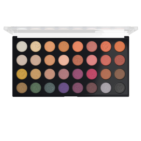 wet n wild Artistry Eyeshadow Makeup Palette Wild Heart, 32-Piece Makeup Set, Highly-Pigmented Matte, Shimmer, Metallic Finishes, Long Lasting, Blendable, Make Up Eye Shadows Cosmetics