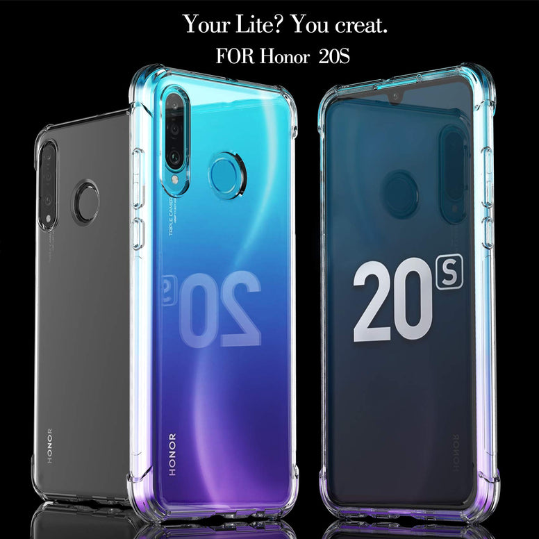 Case For Huawei Nova 5T/ Honor 20,Ultra [Slim Thin] Scratch Resistant Tpu Rubber Soft Skin Silicone Protective Cover 20 (Clear)