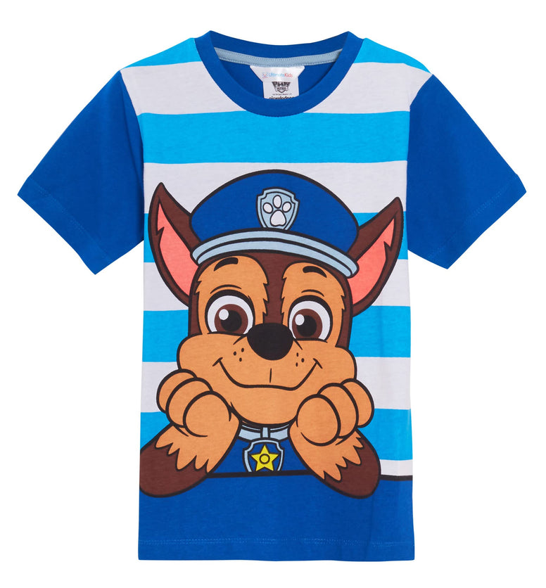 Boys 3 Pack Paw Patrol T-Shirts Chase Marshall Rubble Dress Up Top Short Tees 1-2Y