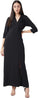 Miss Olive Women's Crepe A-line Maxi Dress