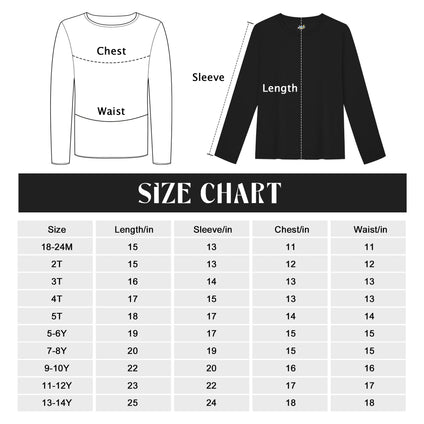 5 Pack Boys Long Sleeve Shirts Boys' Cotton Crew Neck Basic Long Sleeve Tees Soft Kids' Long Sleeve T-Shirts Top 5-6Y