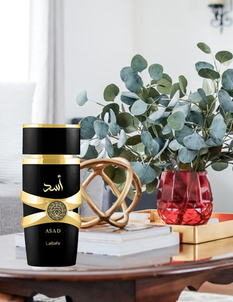 Lattafa Imported Long Lasting Luxury Perfume Asad Premium Refreshing Oud and Musk Fragrances Eau De Parfum 100 ml Perfume for Unisex (Pack of 1)