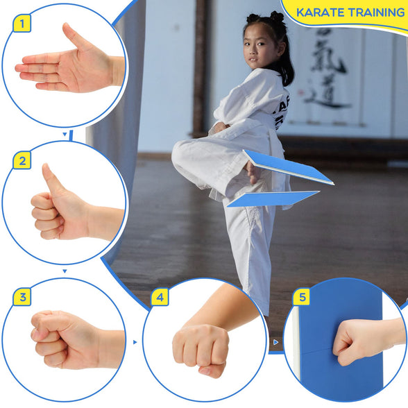 Jerify 2 Pcs Rebreakable Boards Martial Arts Karate Taekwondo Boards for Breaking Rebreakable Punching Board Taekwondo and Martial Arts Board Karate Breaking Board for Kids Teens, 2 Sizes