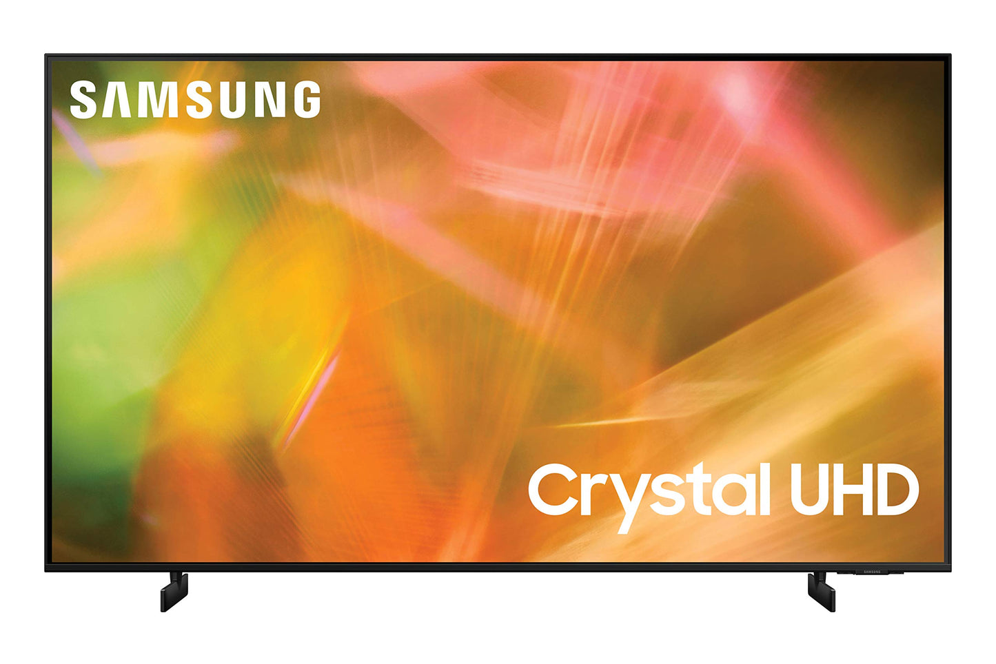SAMSUNG 65-Inch Class Crystal 4K UHD AU8000 Series HDR, 3 HDMI Ports, Motion Xcelerator, Tap View, PC on TV, Q Symphony, Smart TV (2021) - International Version
