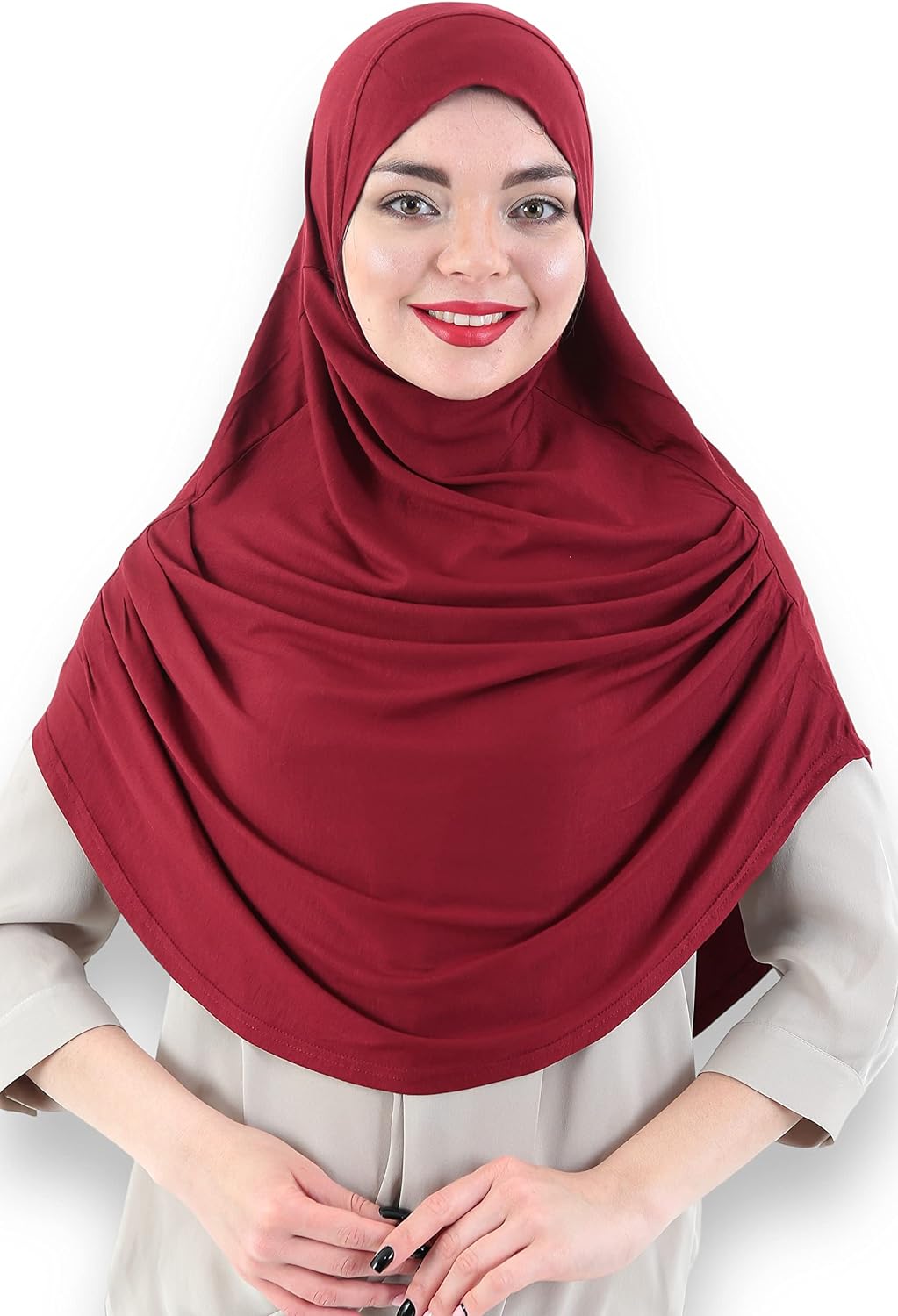 Avanos Easy Wear Soft Hijab for Women, Instant Hijab Long Scarf, Jersey Turbans Prayer Muslim Abayas Dress Clothes Jilbab