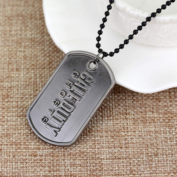 IMIKE Call of Duty Dog Tag PS4 Games Limited Edition Cod Ghosts Dog Tag Hip Pop Pendant Necklace Punk Rock Accessories Ornaments Gifts for Men Women