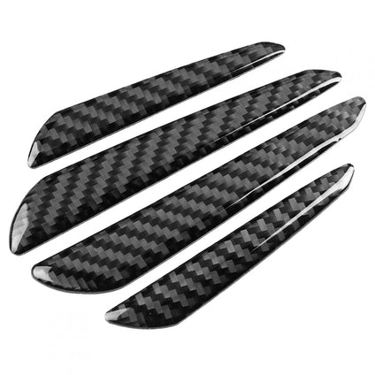 Car Door Edge Guards, 4Pcs Car Bumper Body Protector Trim Guard, Universal Carbon Fiber Automotive Car Protection Door Anti-Collision Strips Trim Cover Stickers Fit for Most Car