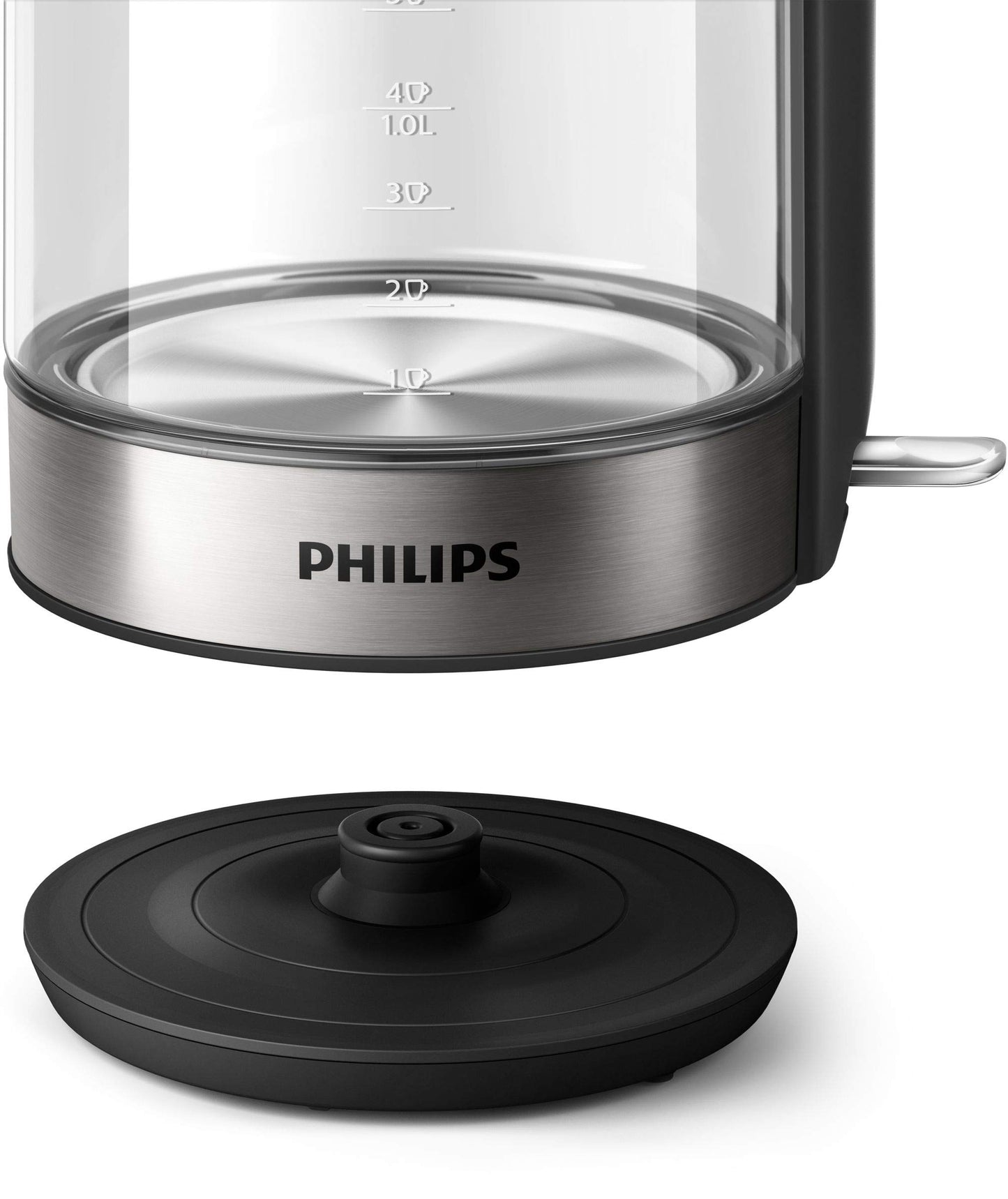 Philips Series 5000 Glass Kettle Stainless Steel, Crystal 2200W 1.7L, Mid Entry Light Status Indicator Hd9339/81. 2 Years Warranty