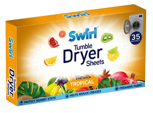 Tropical Tumble Dryer Laundry Sheets 35 Pack For Fresh Clothes and Linen