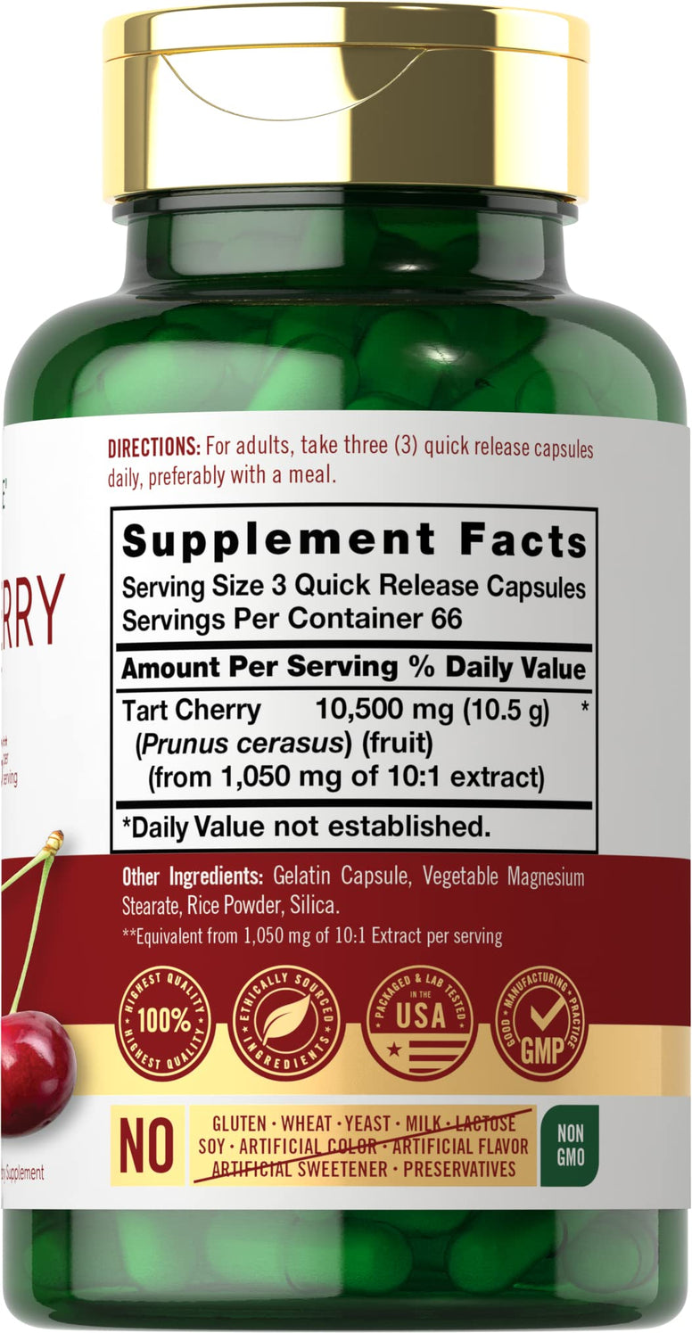 Carlyle Gluten-free Tart Cherry Capsules (7000mg,200 Pills)