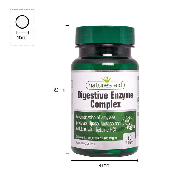 Natures Aid Digestive Enzyme Complex Tablets -60 Tablets