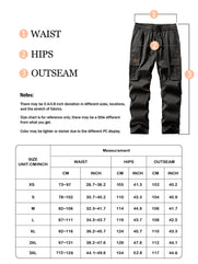 Comdecevis Men's Casual Cargo Pants Workout Joggers Stretch Sweatpants Hiking Drawstring Tactical Pants with Multi Pockets