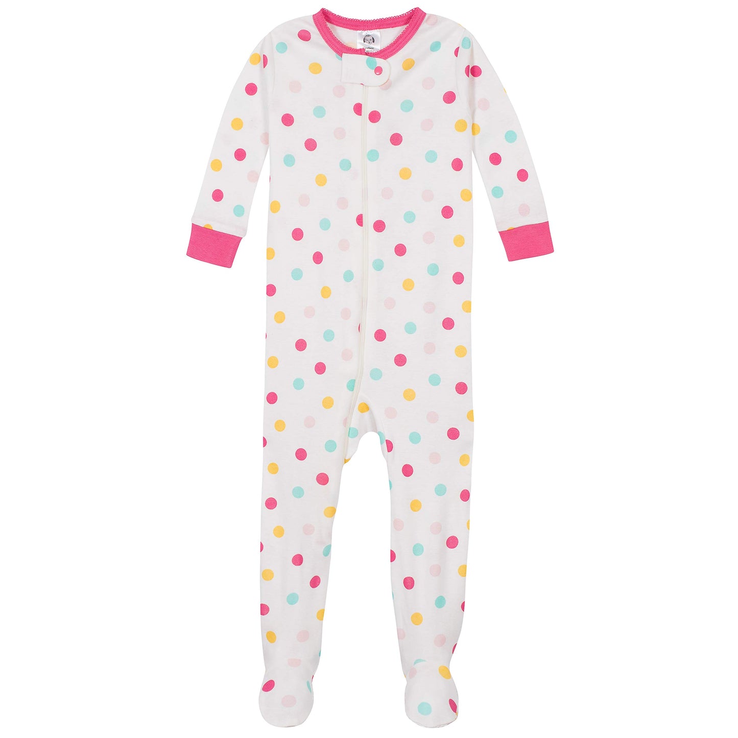 Gerber baby-girls 4-pack Footed Pajamas Baby and Toddler Sleepers(0-3M)