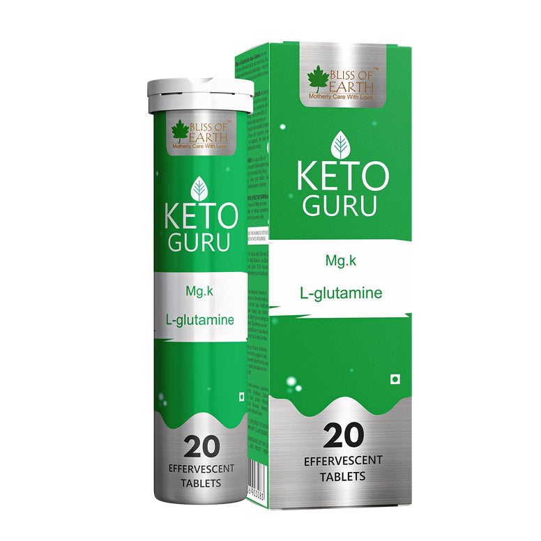 Bliss of Earth Keto Guru Effervescent Tablets For Weight Loss For Men & Women, Supports Keto Diet, Pack of 1 (20 Tablets)