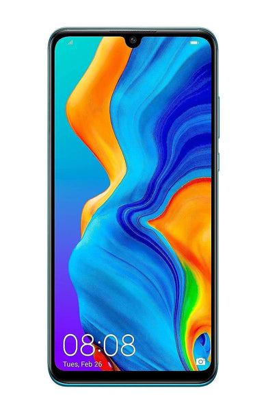 Huawei P30 lite Dual SIM - 128GB, 4GB RAM, 4G LTE, Peacock Blue