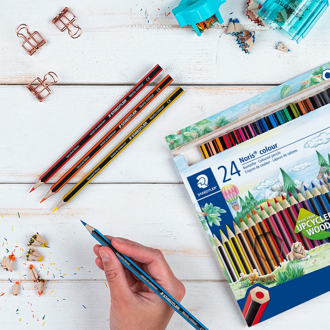 Staedtler 185 C24 Noris Colour Colouring Pencil - Assorted Colours