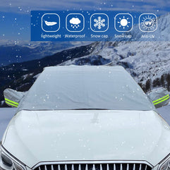 jeseny Pack-1 Extra Windshield Snow Ice Cover with Side Mirror Covers, Protects Windshield and Wipers from Weatherproof/Rain/Sun/Frost, Suitable for Vehicles, Cars and SUVs (Silver#XD010/37 * 25.6")