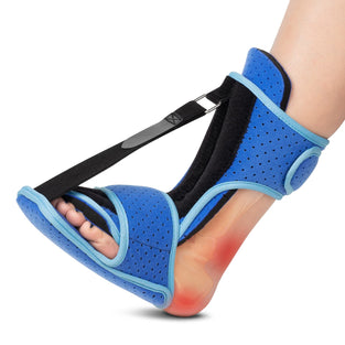 WXY Plantar Fasciitis Night Splint Foot Brace with Support Plate | Dorsal Night Splint for Plantar Fasciitis Women Men | Plantar Fasciitis Relief Achilles Tendonitis Foot Drop Heel Pain Black-Blue