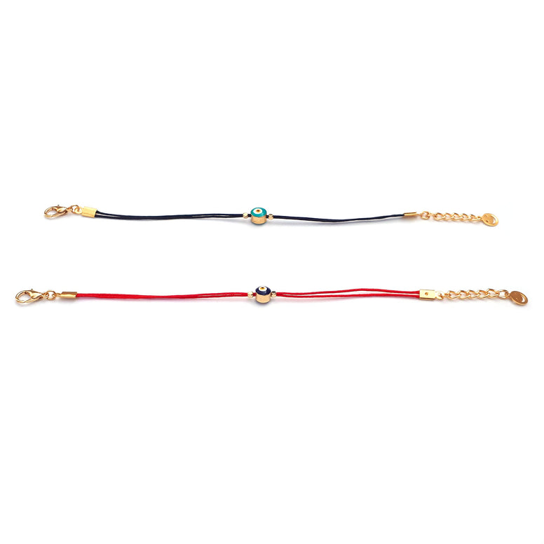 Alwan Set of 2 Evil Eye Bracelets for Women - EE9102NST2