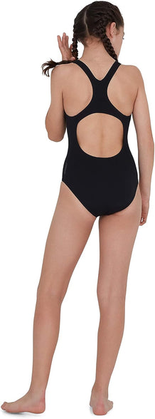 Speedo ECO Endurance+ Medallist Swimsuit, Comfortable, Stylish Design, Extra Flexibility, Junior Girls