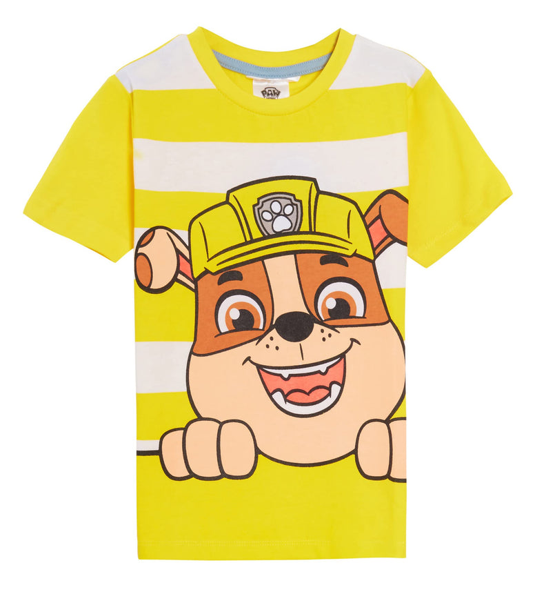 Boys 3 Pack Paw Patrol T-Shirts Chase Marshall Rubble Dress Up Top Short Tees 1-2Y