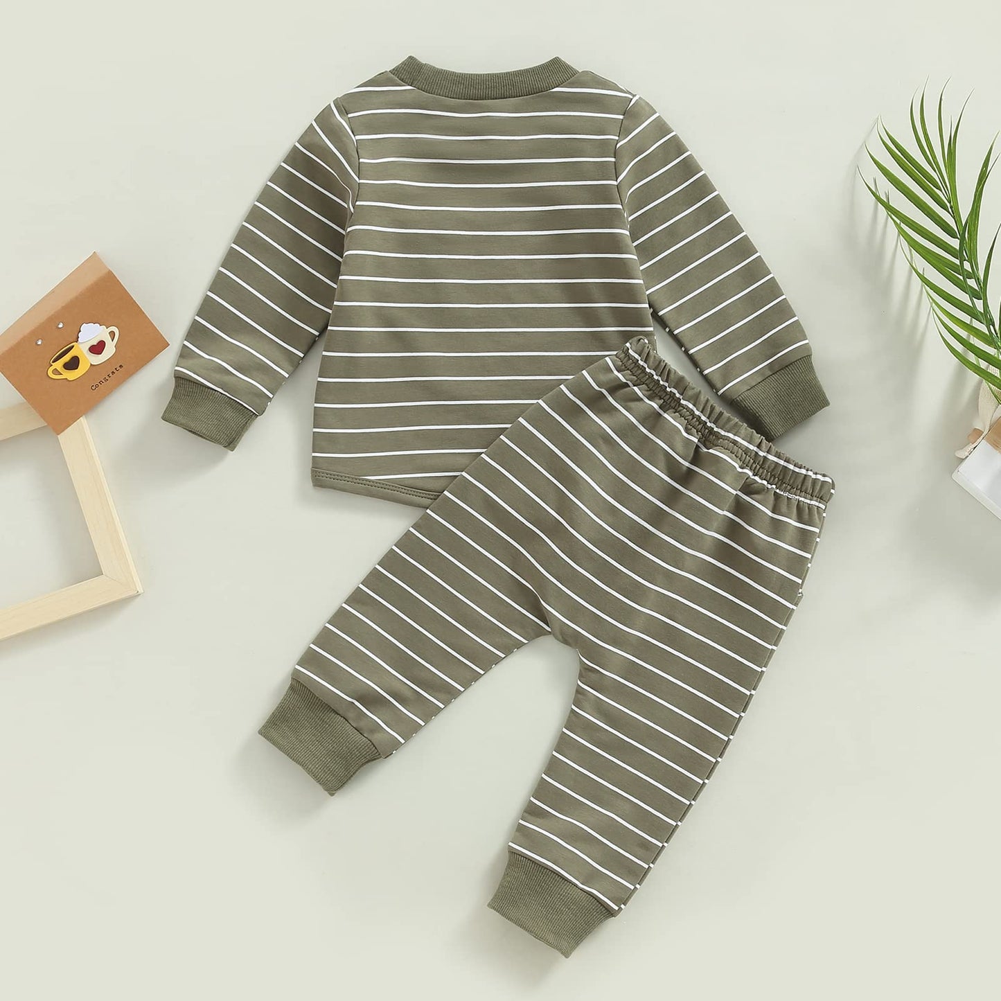 Toddler Baby Boy Clothes Fall Winter Outfit Patchwork Long Sleeve Sweatshirt Tops Stretch Pants Newborn Playwear Set 0-6 M