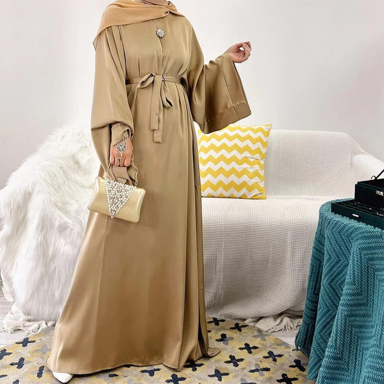 Abayas for Women Muslim Dress, Eid Ramadan Modest Prayer Clothes Islamic Arabic Kaftan Maxi Middle East Robe