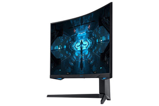 SAMSUNG Odyssey G75 inch G7 1000R Curved Gaming Monitor LC27G75TQSMXUE 1440p QHD 240Hz 1ms G sync QLED HDR600, Black, LC27G75TQSUXEN