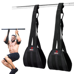 DMoose Fitness Hanging Ab Straps for Abdominal Muscle Building and Core Strength Training, Padded Pull Up Straps for Ab Workouts, Arm Support Gym Equipment for Men and Women