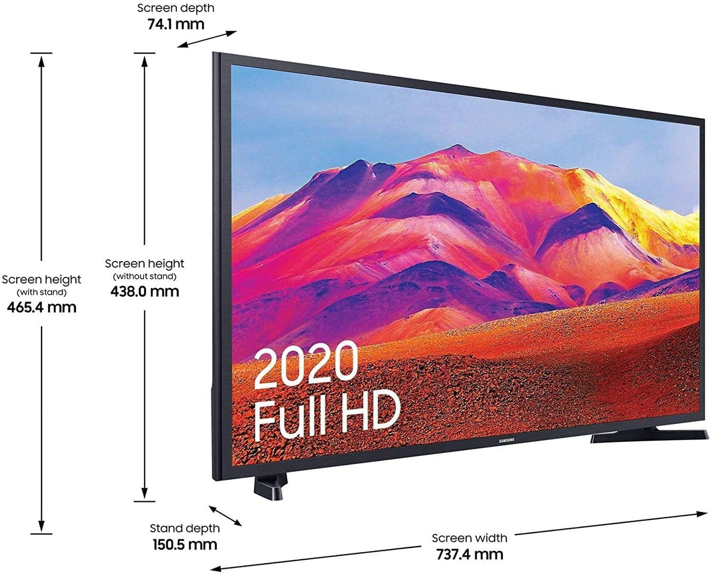 SAMSUNG 32 Inch T5300 HD Flat Smart TV 2020