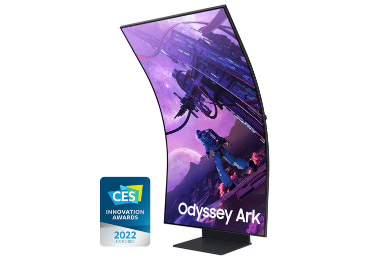 SAMSUNG 55in Curved 4K UHD Smart Gaming Monitor, 165Hz, 1ms, Wi-Fi & Bluetooth Connectivity with HAS & Pivot-LS55BG970NMXUE