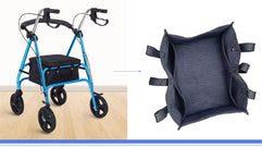 XINFULLWOL Walker Bags,Rollator Storage Bag Under Seat,Walker Accessories for Folding Walker, Accessories Bags for Seniors,Walker Underseat Replacement Medical Basket(Medium,Black)