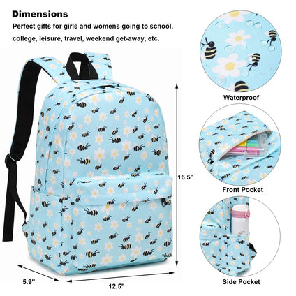 Kouxunt School Backpack for Girls Womens, School Bags Collge Bookbags Laptop Backpacks for Kids Teens Adults