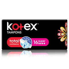 Kotex Silky Cover, Size Super, 16 Tampons