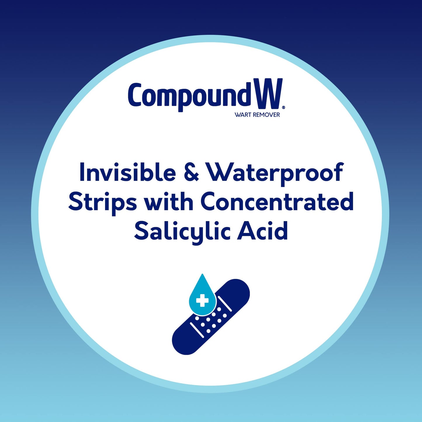 Med Tech Products Compound W Maximum Strength Wart Remover One Step Invisible Medicated Strips, 14 each (Pack of 1)