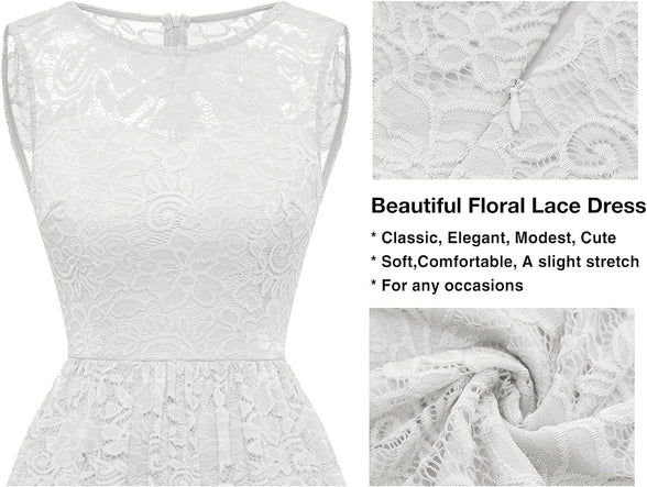 Lace Cocktail Dress for Women Wedding Guest Lace Formal Dress Midi Lace Dress Evening Party Tea Length Prom Dress