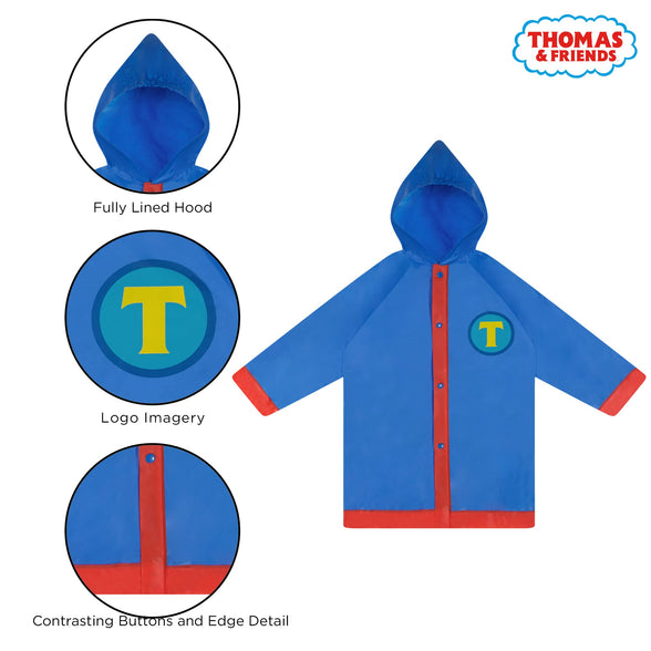 Mattel boys Mattel Thomas and Friends Kids Umbrella With Matching Rain Poncho for Boys Ages 2-5 Umbrella and Slicker