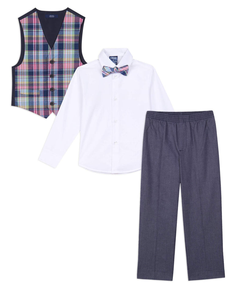 IZOD Boys' 4-Piece Formal Suit Vest Set (Size-5)