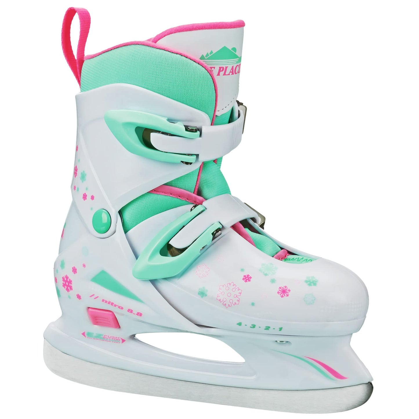 Lake Placid Girls Nitro 8.8 Adjustable Ice Skates